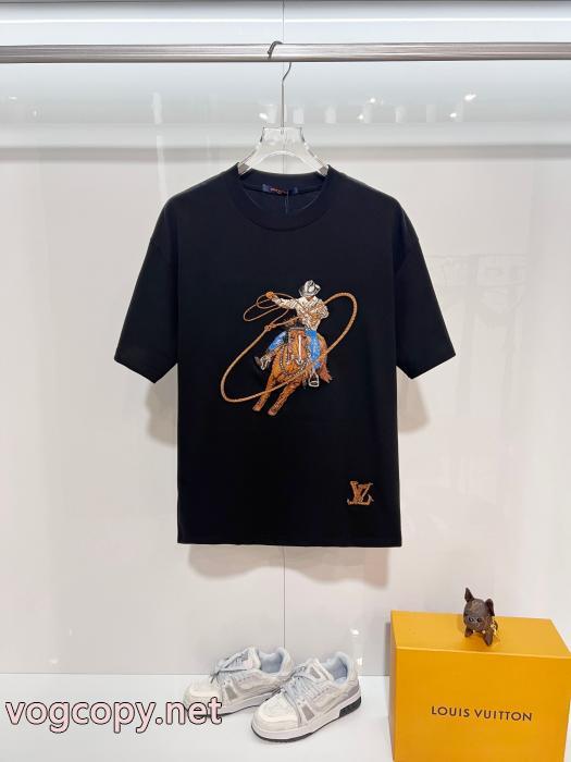 肌触りのいい   最新 話題沸騰中 超激安価格Tシャツブランド レプリカLOUIS VUITTON_0_3