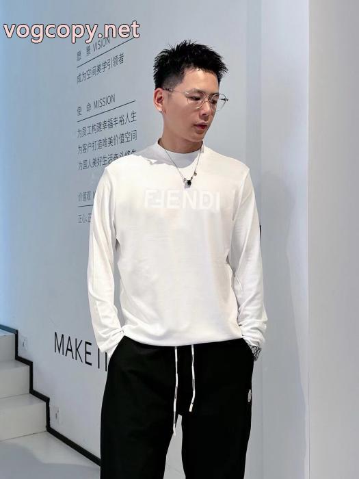 高級感を演出する 専門通販店 人気新作登場コピー ブランド 販売FENDI長袖Tシャツ_0_0