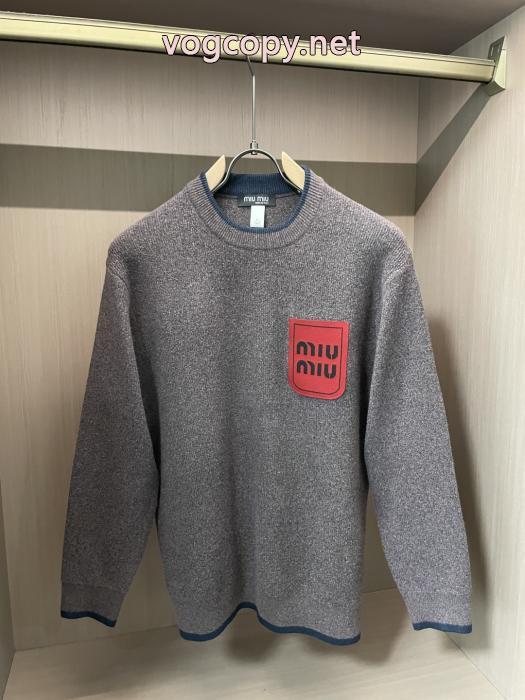 MIUMIU 2026ブランドコピー海外限定 存在感絶大 エレガント新作セーター_0_1