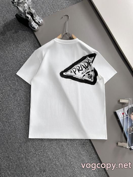 ブランド コピー 着払いPRADA洗練された雰囲気 男女共用 個性的なスタイリングTシャツ_0_3