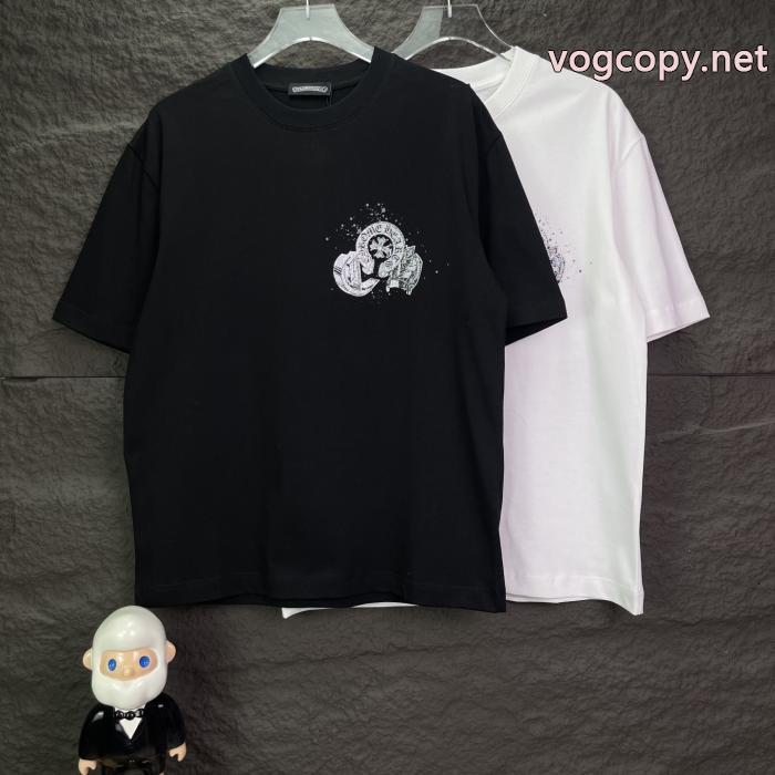 速達EMS便 魅力的な新作 洗練された雰囲気半袖Tシャツスーパー コピー 品CHROME HEARTS_0_1