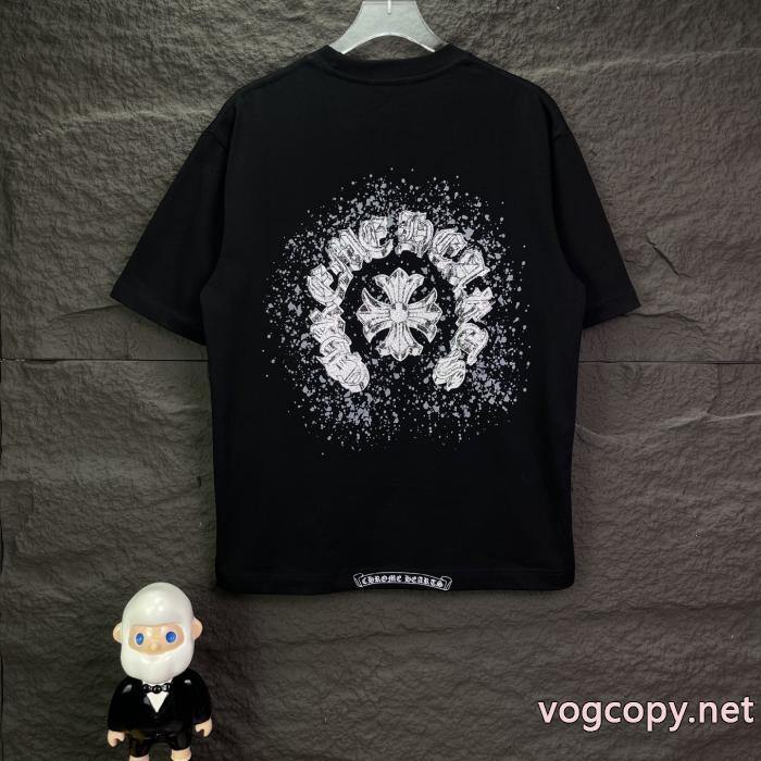 速達EMS便 魅力的な新作 洗練された雰囲気半袖Tシャツスーパー コピー 品CHROME HEARTS_0_2