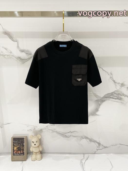 プラダTシャツ2026aw トレンド 海外限定評価いい 欧米韓流偽物 通販_0_1