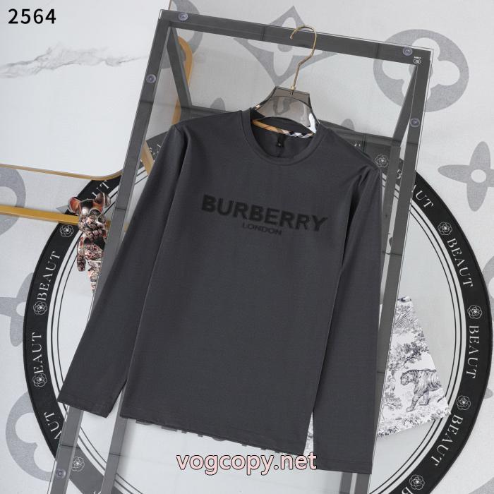 長袖Tシャツ優しげな高級人気色 国内より安く残り僅か 今人気の秘訣BURBERRY偽 ブランド 販売_0_3