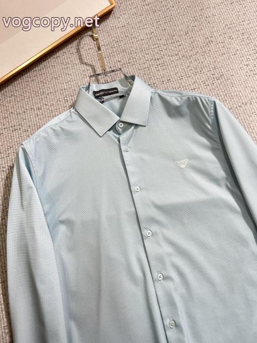 お洒落で秋冬注目トレンド 注目度No.1コラボ 完売必須☆お早めにARMANI&nbsp;&nbsp;&nbsp;&nbsp;長袖 Tシャツ衬衫ブランド コピー.._0_0