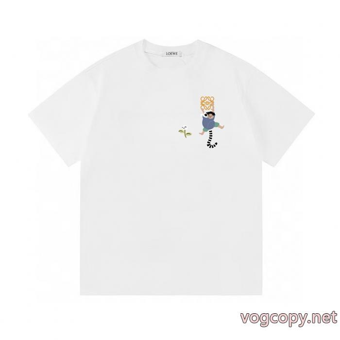 Tシャツ高級感を演出 洗練された印象 大胆にLOEWE激安 通販 専門_0_4