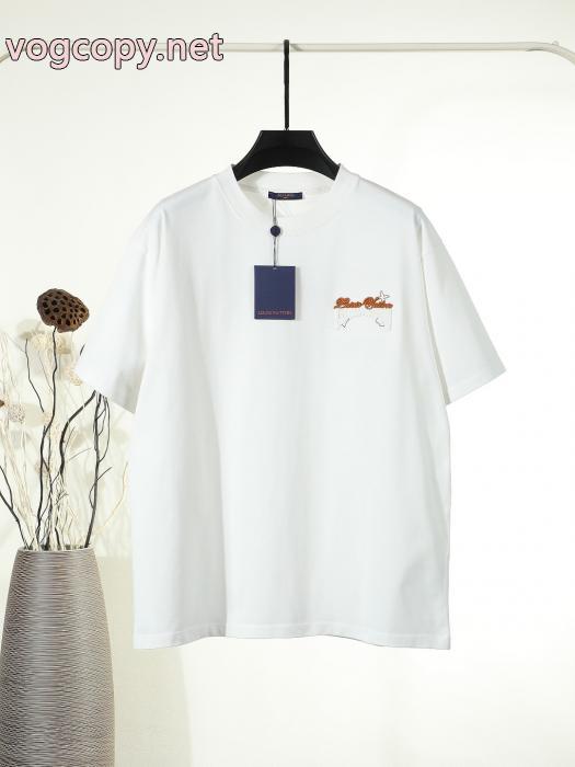 TシャツLOUIS VUITTONスーパー コピー着心地良く セール価格でお得 人気新作ロゴ入り_0_0
