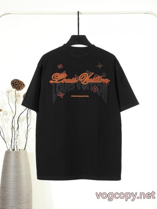 TシャツLOUIS VUITTONスーパー コピー着心地良く セール価格でお得 人気新作ロゴ入り_0_3