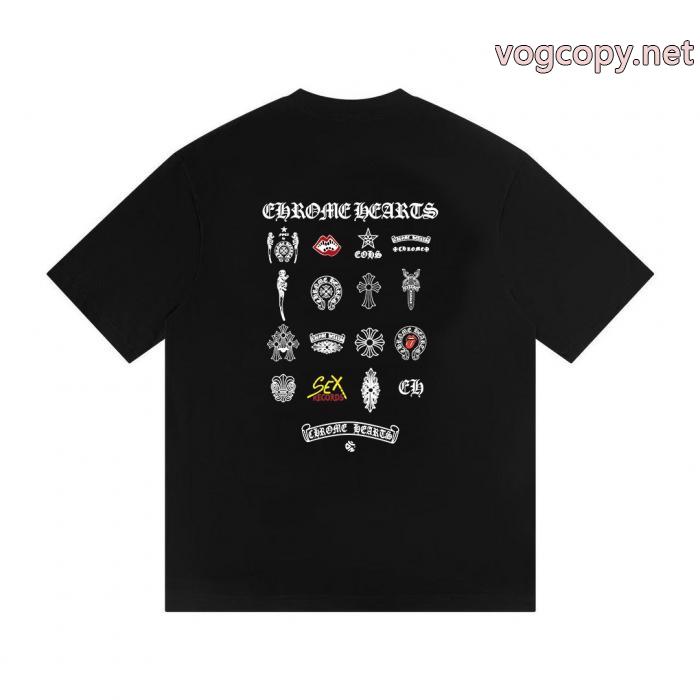 2026年人気の最新作 新作限定極上エレ女 綺麗なTシャツ偽物 ブランド 販売CHROME HEARTS_0_1