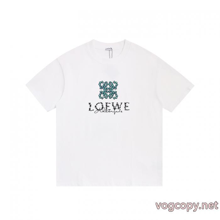 希少価値大 最新 話題沸騰中 上品保証ブランド 偽物Tシャツロエベ_0_0