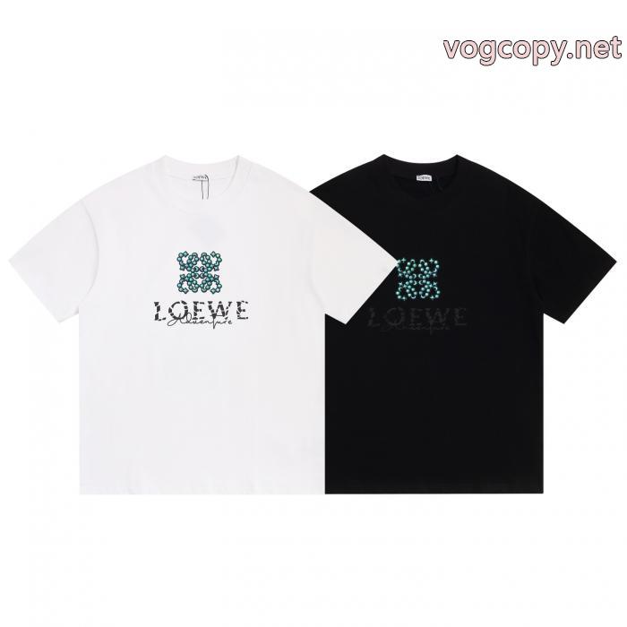 希少価値大 最新 話題沸騰中 上品保証ブランド 偽物Tシャツロエベ_0_1