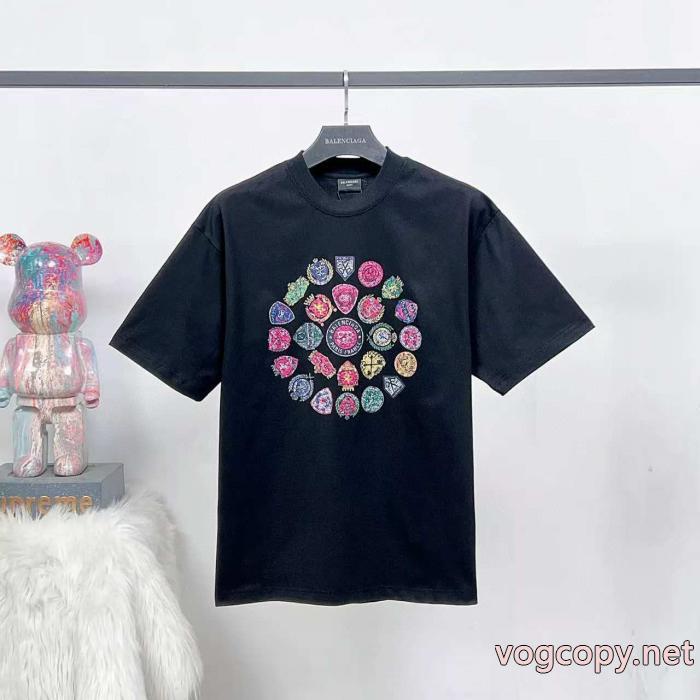 最も安いです 上品で優しい雰囲気に 抜群な通気性激安 ブランド半袖TシャツBALENCIAGA_0_0