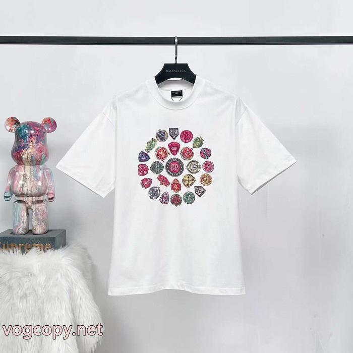 最も安いです 上品で優しい雰囲気に 抜群な通気性激安 ブランド半袖TシャツBALENCIAGA_0_2