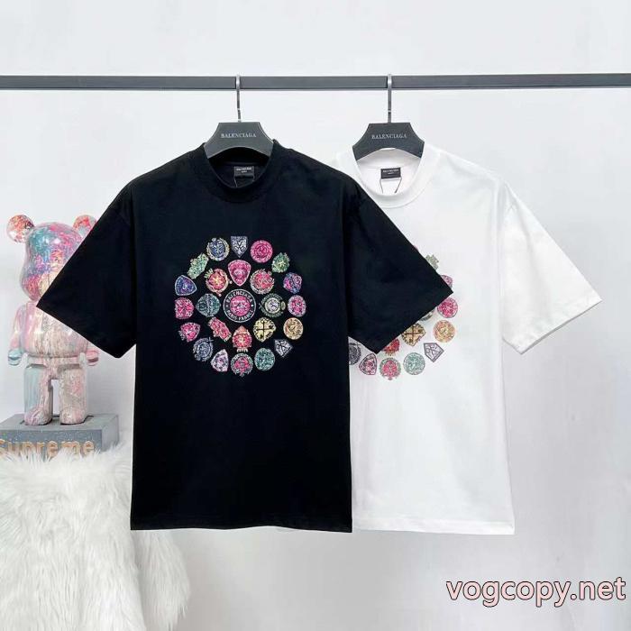 最も安いです 上品で優しい雰囲気に 抜群な通気性激安 ブランド半袖TシャツBALENCIAGA_0_4
