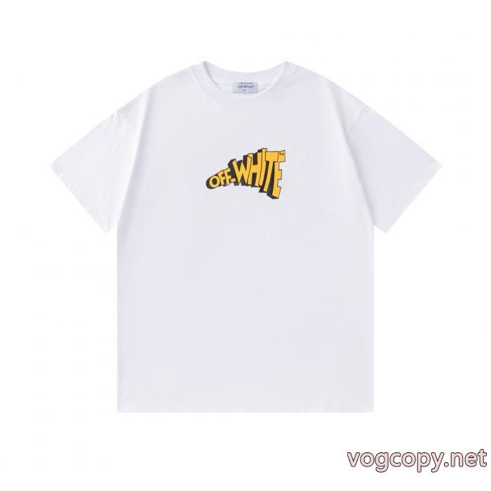 Off-White完売前に 主役級のアイテム 2026ss トレンド偽物 通販 半袖Tシャツ_0_1
