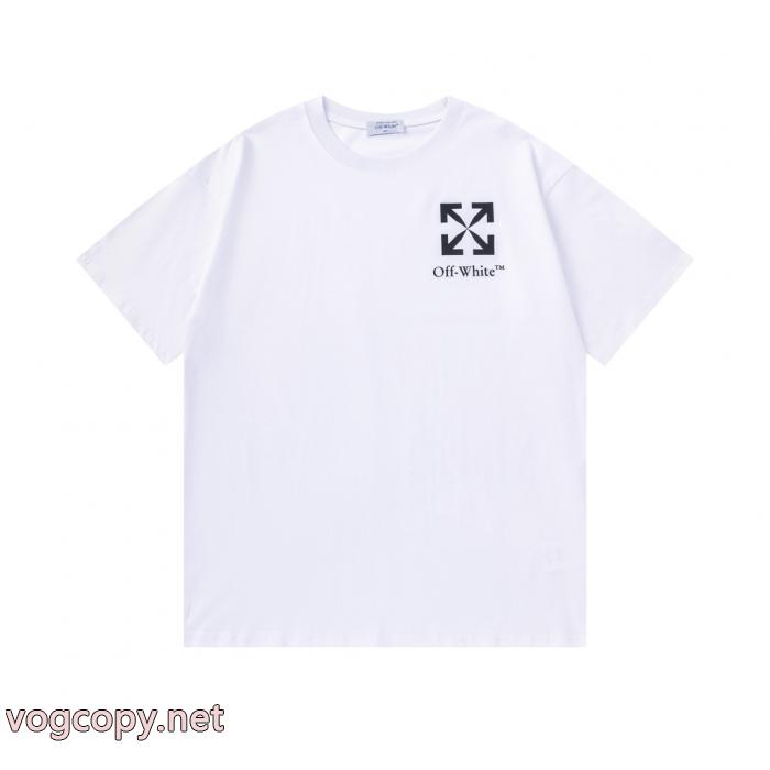 偽物 通販 人気の商品 大人フェミニン 高級感ある半袖TシャツOff-White_0_1