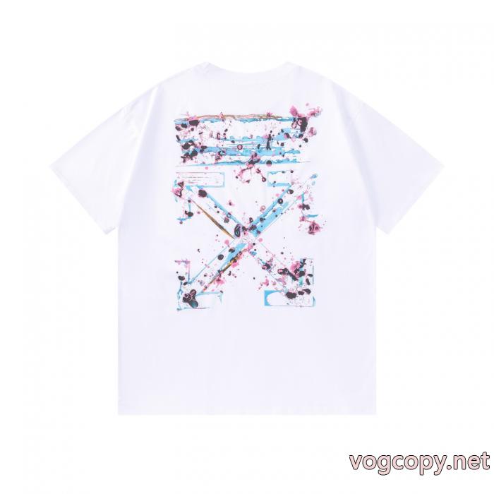 デザイン高い 売り切れ続出！激安限定 お値段最低！半袖Tシャツブランド コピーオフホワイト_0_1