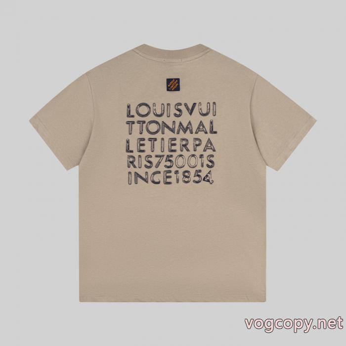 半袖TシャツLOUIS VUITTON定番人気モデル ファッショナブルなデザイン 上品さ漂うブランド スーパー コピー 通販_0_0