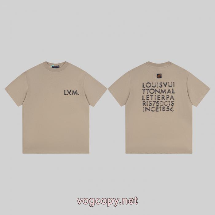 半袖TシャツLOUIS VUITTON定番人気モデル ファッショナブルなデザイン 上品さ漂うブランド スーパー コピー 通販_0_1