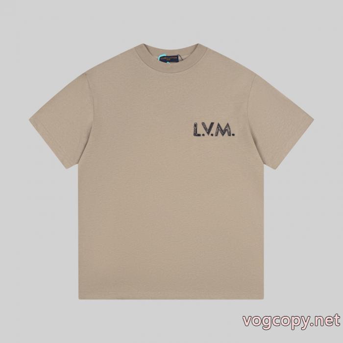 半袖TシャツLOUIS VUITTON定番人気モデル ファッショナブルなデザイン 上品さ漂うブランド スーパー コピー 通販_0_2