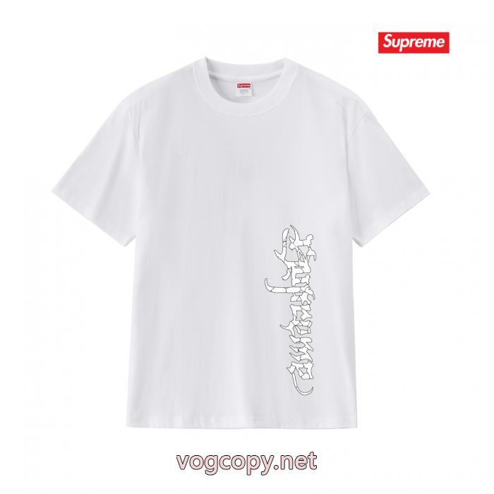 大人な印象が溢れ出る 新作限定 早い者勝ち HOT人気激安 ブランド半袖TシャツSUPREME_0_0