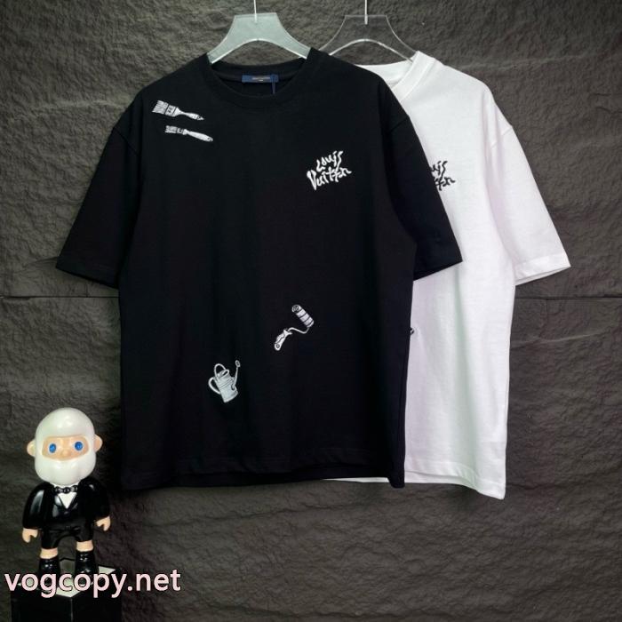 軽やかな印象 超激得格安 期間限定激安半袖TシャツLOUIS VUITTONブランド レプリカ_0_1