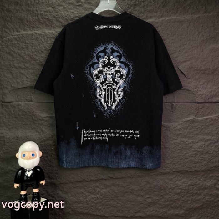 コピー 品 ブランド半袖TシャツCHROME HEARTS上質 大人気！ 上品でベーシック 新作追加_0_3