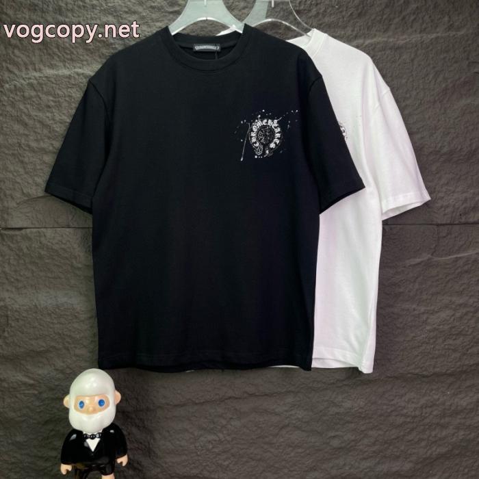 話題沸騰 円高還元Sale 流行の最前線偽物 ブランド 激安半袖TシャツCHROME HEARTS_0_1