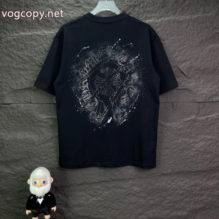 話題沸騰 円高還元Sale 流行の最前線偽物 ブランド 激安半袖TシャツCHROME HEARTS_0_3