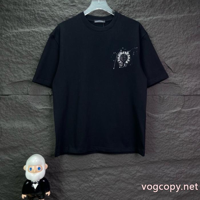 話題沸騰 円高還元Sale 流行の最前線偽物 ブランド 激安半袖TシャツCHROME HEARTS_0_4