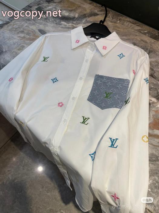 LOUIS VUITTON大流行中 透け感新作がイチ推し 高品質で綺麗偽物 通販長袖シャツ_0_1