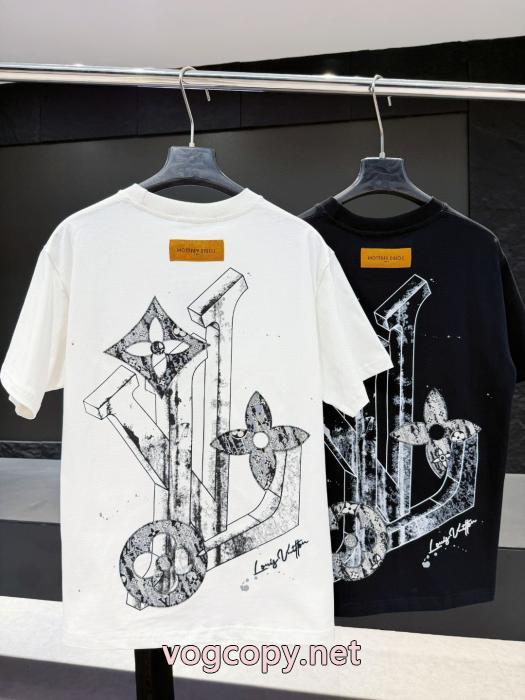 今年の大トレンド ファッション 人気 保温性の高いLOUIS VUITTONコピー 商品 販売半袖Tシャツ_0_2