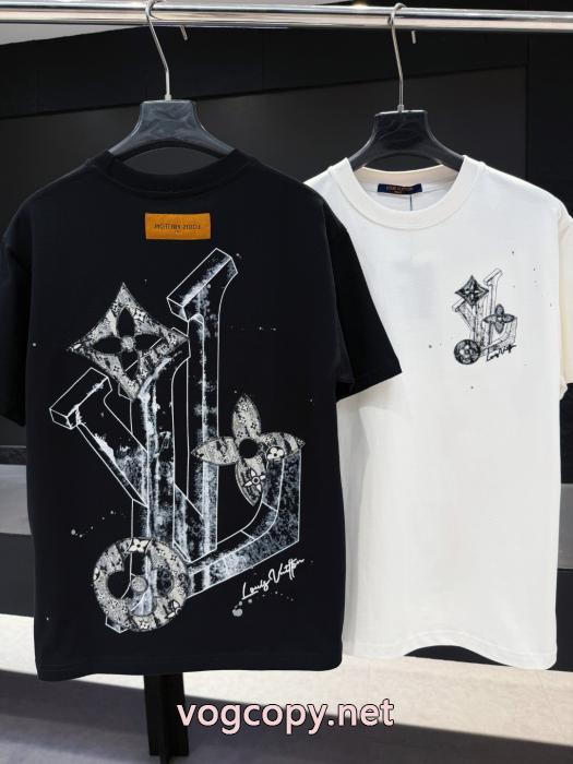 今年の大トレンド ファッション 人気 保温性の高いLOUIS VUITTONコピー 商品 販売半袖Tシャツ_0_3
