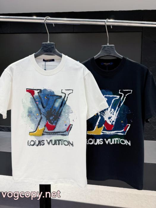 LOUIS VUITTON最新ルック 今季大人気のデザイン シンプルなデザイン半袖Tシャツブランド 偽物 激安_0_0