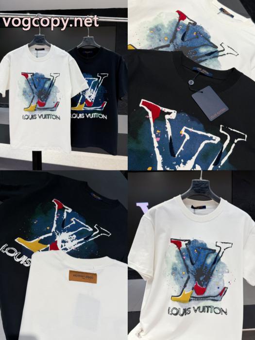 LOUIS VUITTON最新ルック 今季大人気のデザイン シンプルなデザイン半袖Tシャツブランド 偽物 激安_0_1
