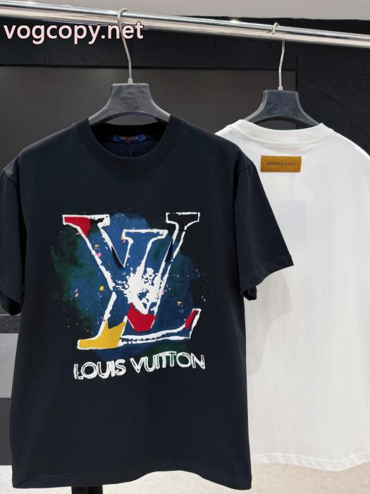 LOUIS VUITTON最新ルック 今季大人気のデザイン シンプルなデザイン半袖Tシャツブランド 偽物 激安_0_2
