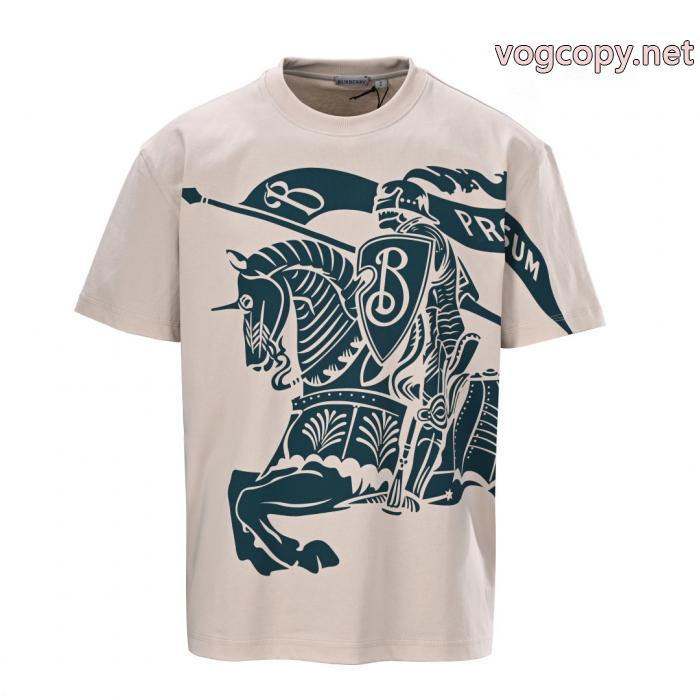 BURBERRY高級感演出 大好評 秋冬人気が爆発スーパー コピー 安心半袖Tシャツ_0_1