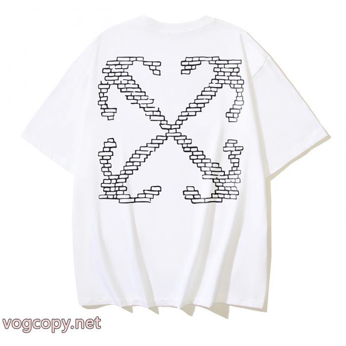 ブランド コピー 品2026新款 少量入荷☆限定モデル 気分が上がる憧れブランド半袖Tシャツオフホワイト_0_3