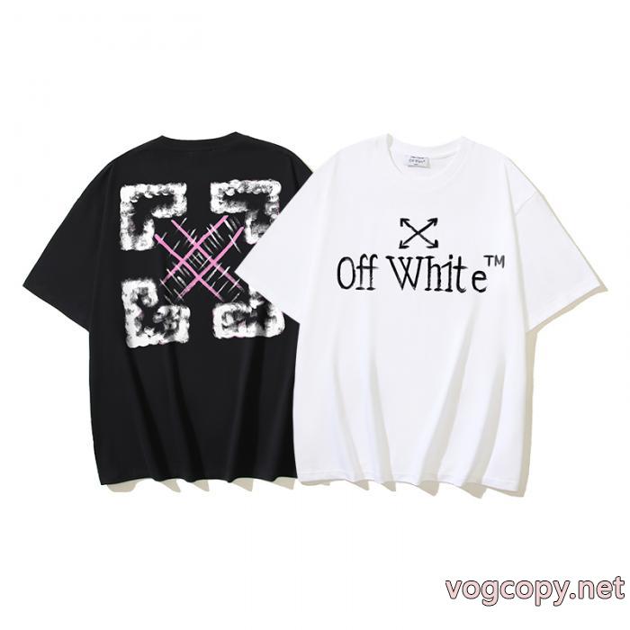 Off-White半袖Tシャツ相性の良い 極美品 新作アイテムブランド コピー 品_0_3