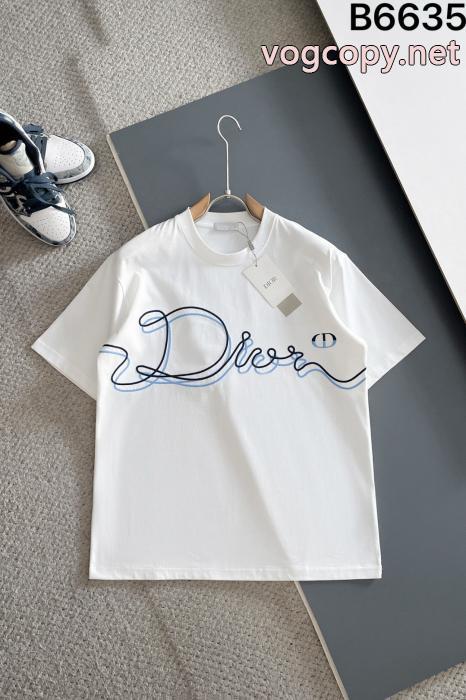 スーパー ブランド コピーDior半袖Tシャツカラーリング素敵な 風通しのよい 高級感ある_0_1