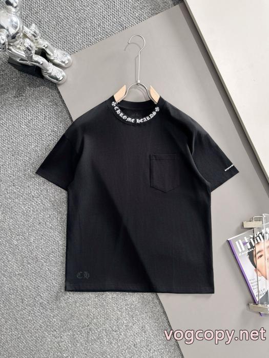お洒落新作 国内完売色 自分らしく半袖TシャツCHROME HEARTSブランド コピー s 級_0_1