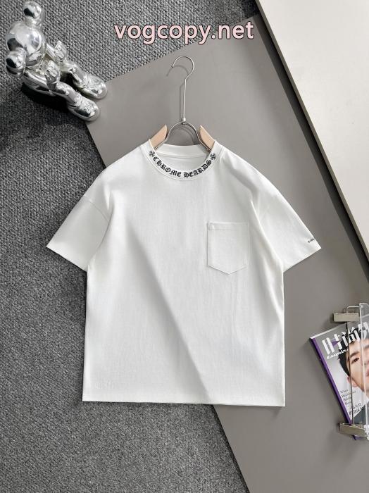 お洒落新作 国内完売色 自分らしく半袖TシャツCHROME HEARTSブランド コピー s 級_0_4
