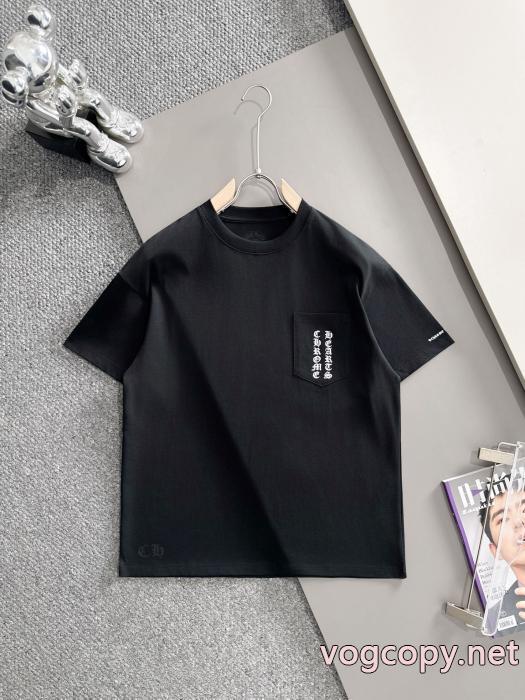 オリジナル 格好良い 秋冬季節限定ブランド アクセサリー 激安CHROME HEARTS半袖Tシャツ_0_0