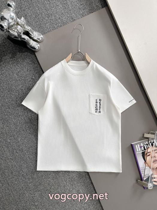 オリジナル 格好良い 秋冬季節限定ブランド アクセサリー 激安CHROME HEARTS半袖Tシャツ_0_2