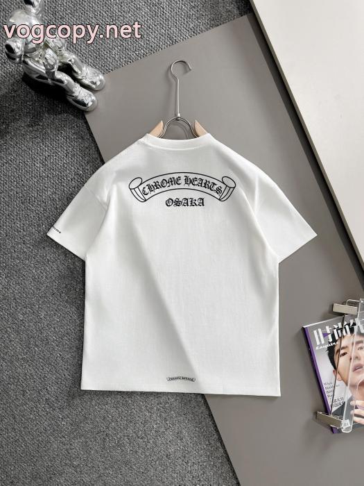 オリジナル 格好良い 秋冬季節限定ブランド アクセサリー 激安CHROME HEARTS半袖Tシャツ_0_5