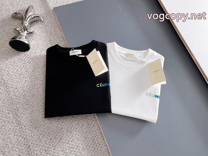 偽 ブランド 通販激安期間限定セール 最安値激しい争奪戦 人気一番半袖Tシャツセリーヌ_0_2