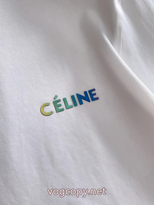偽 ブランド 通販激安期間限定セール 最安値激しい争奪戦 人気一番半袖Tシャツセリーヌ_0_4