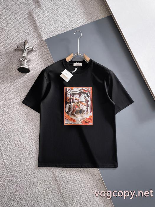 ブランド 通販店エルメス人気商品新色登場！ 着心地良く 最高品質半袖Tシャツ_0_1