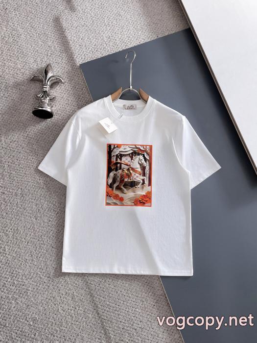 ブランド 通販店エルメス人気商品新色登場！ 着心地良く 最高品質半袖Tシャツ_0_2