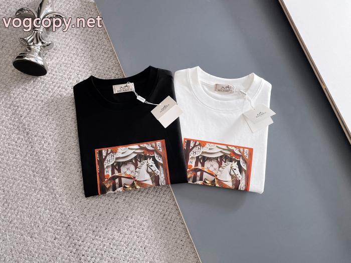 ブランド 通販店エルメス人気商品新色登場！ 着心地良く 最高品質半袖Tシャツ_0_4